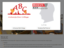 Tablet Screenshot of antwerpsbiercollege.be